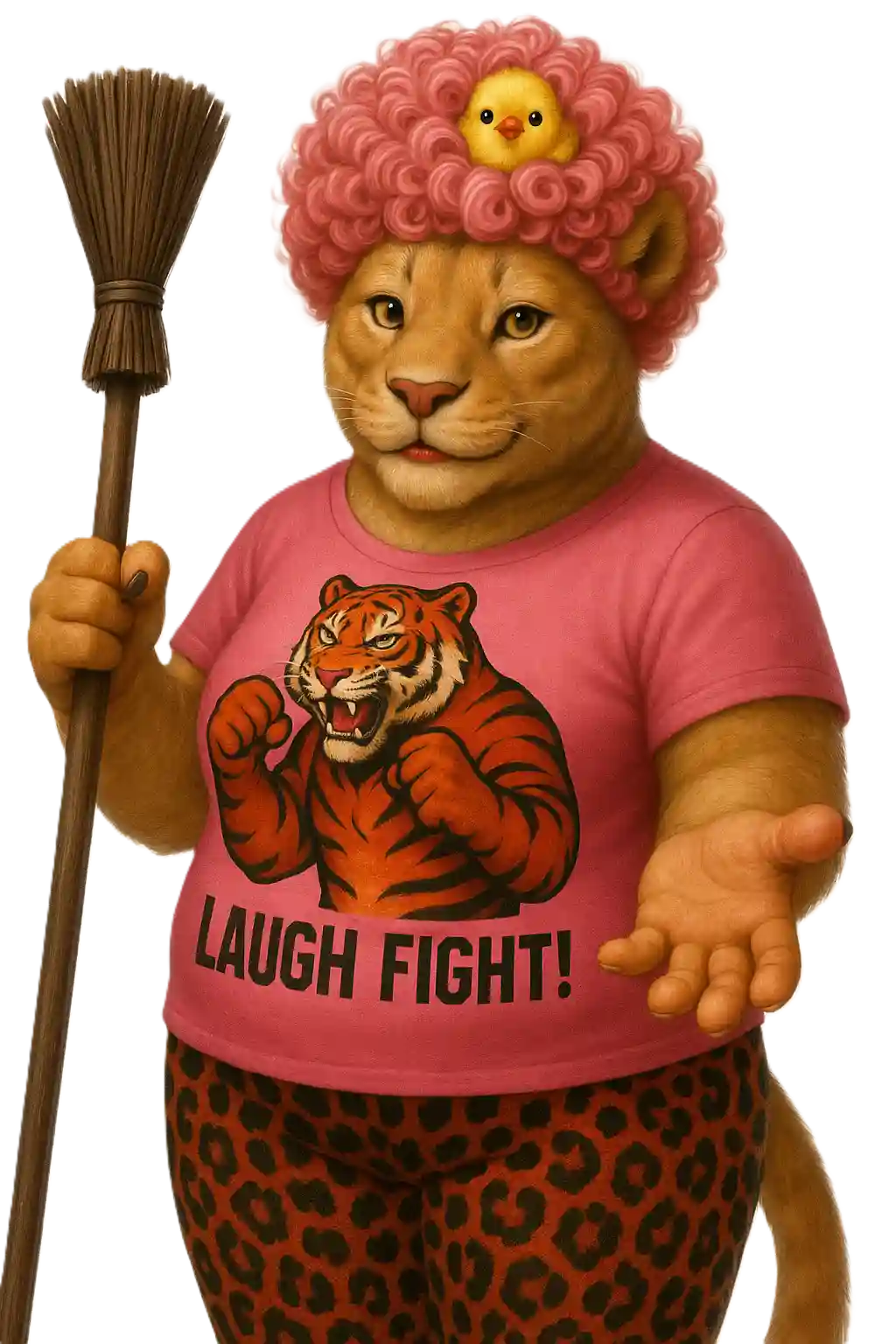Bedroom cleaning tiger avatar