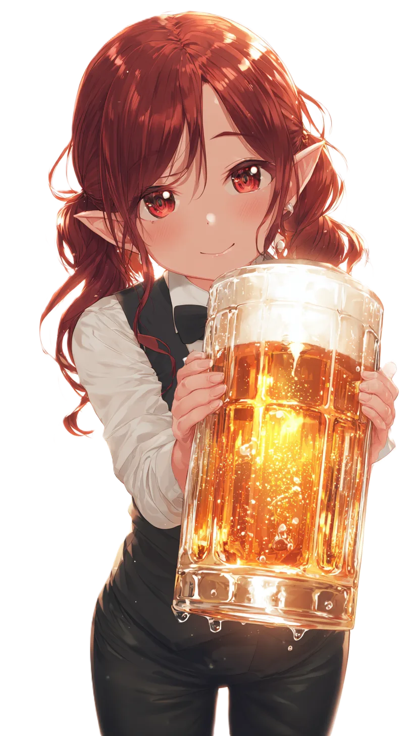 A bartender speaking in the tavern