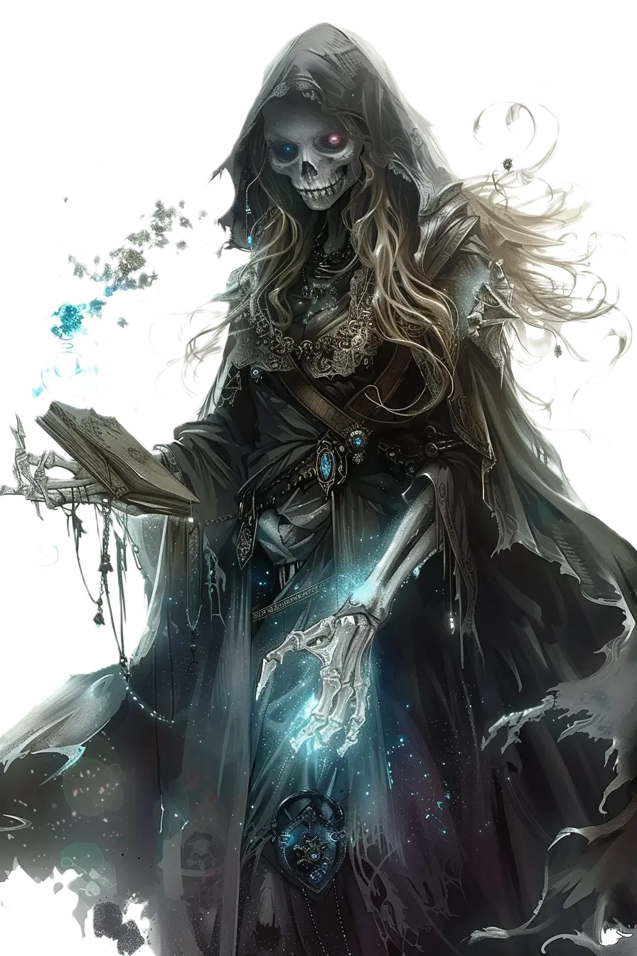 A fortune teller delivering a prophecy